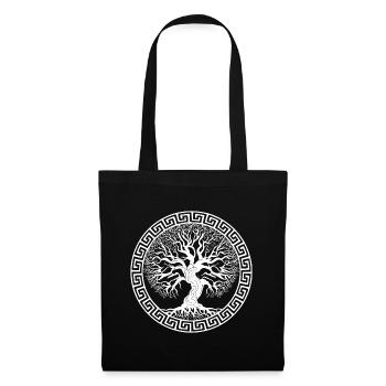 Vikings Yggdrasil Irminsul - Sac en tissu - noir - Devant