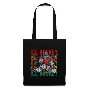 Hockey Sport Winter Sports Ice Skates - Tote Bag - black - Front