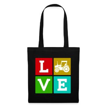 Tractor Country Life Saying Commercial Vehicle Farmer - Tote Bag - black - Front