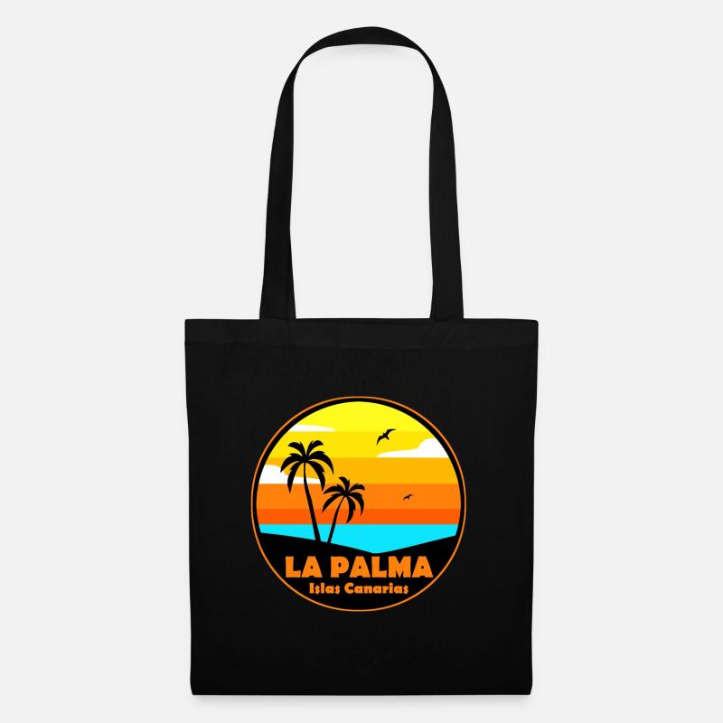 La Palma - Stoffbeutel - Schwarz