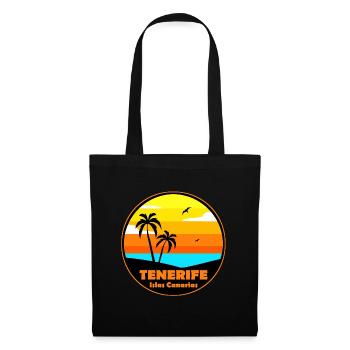 Teneriffa - Stoffbeutel - Schwarz - Vorne