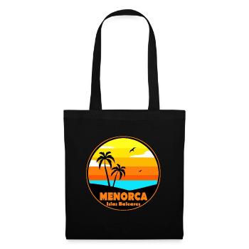 Menorca - Stoffbeutel - Schwarz - Vorne
