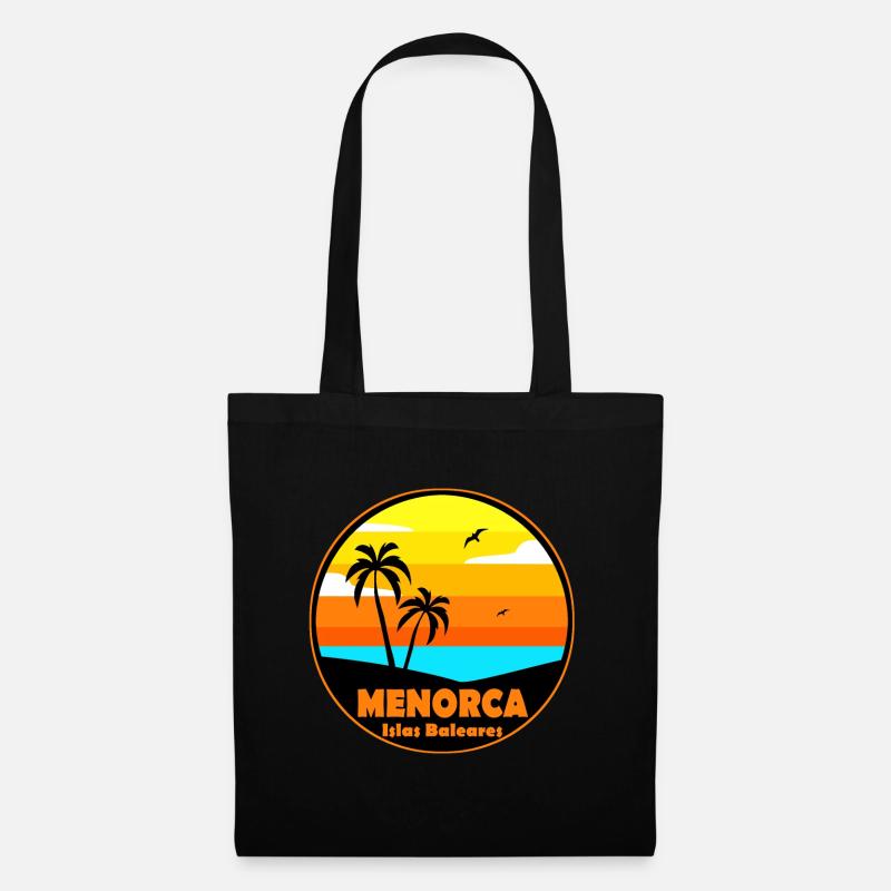Menorca - Stoffbeutel - Schwarz