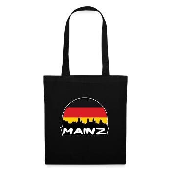 Mainz Germany Flag Skyline Silhouette Travel - Tote Bag - black - Front