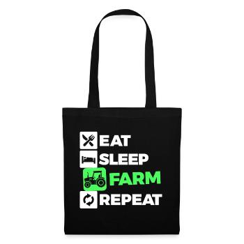 Country Air Statement Farm Tractor Field Vehicle - Tote Bag - black - Front