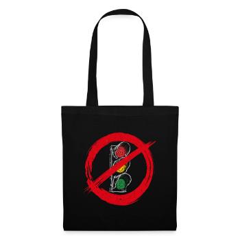 Traffic light traffic light government prohibition sign - Tote Bag - black - Front