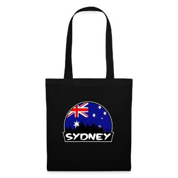 Sydney Australia Flag Skyline Silhouette Travel - Tote Bag - black - Front