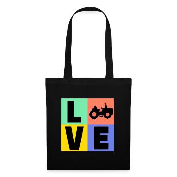 Tractor Saying Farmer Country Air Motor Vehicle - Tote Bag - black - Front