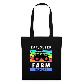 Déclaration sur les tracteurs agricoles agricoles - Sac en tissu - noir - Devant