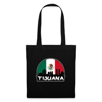 Tijuana Mexico Flag Skyline Silhouette Travel - Tote Bag - black - Front