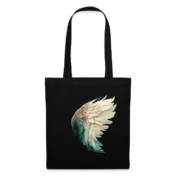 Elegant pastel bird wing - Tote Bag - black - Front