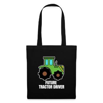 Déclaration sur les machines agricoles pour véhicules Constructeur de tracteurs - Sac en tissu - noir - Devant