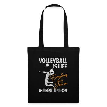 Volleyballer Training Strand - Stoffbeutel - Schwarz - Vorne