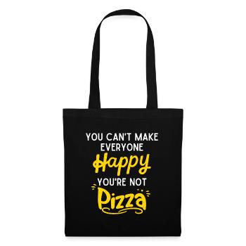 Happy Pizza - Tote Bag - black - Front