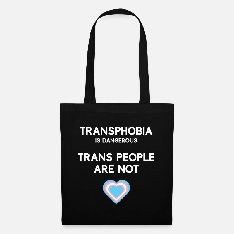 LGBT Pride Month - Trans Menschen - Stoffbeutel - Schwarz