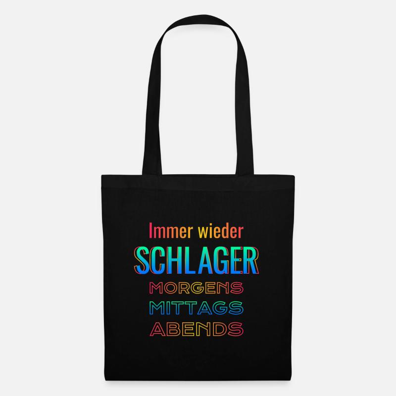Schlager encore et encore - Sac en tissu - noir
