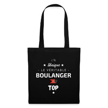 Le véritable Boulanger au top - Sac en tissu - noir - Devant