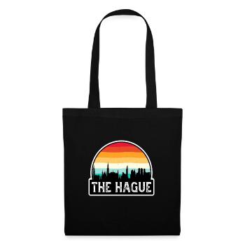 La Haye Drapeau des Pays-Bas Skyline Souvenir de voyage - Sac en tissu - noir - Devant
