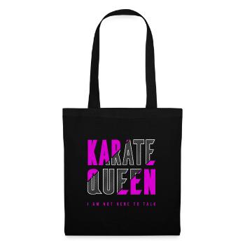 Reine du karaté - Sac en tissu - noir - Devant