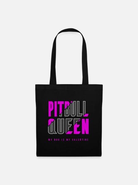 Pitbull Königin - Stoffbeutel - Schwarz