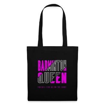 Badminton Queen - Tote Bag - black - Front