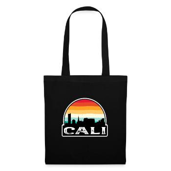 Cali Colombie Flag Skyline Souvenir de voyage - Sac en tissu - noir - Devant