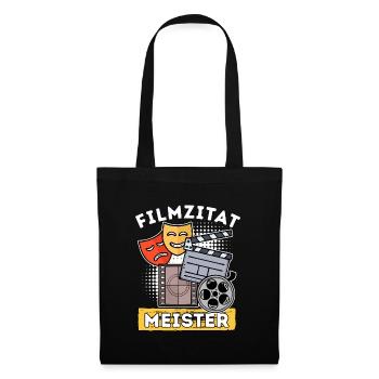 Filmabend Theater Movies Statement Cineast Filme - Stoffbeutel - Schwarz - Vorne