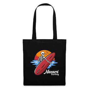 Nazare Surfing Portugal - Sac en tissu - noir - Devant