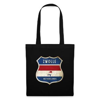 Zwolle Netherlands coat of arms design - Tote Bag - black - Front