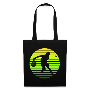 Padel Retro Sun - Sac en tissu - noir - Devant