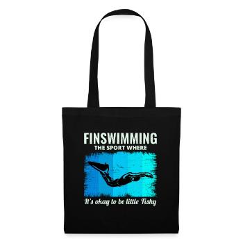 Nageoires Nageoire Nageur Natation Sports nautiques - Sac en tissu - noir - Devant