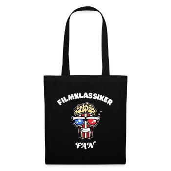 Popcorn Statement Movies Theater Filmabend Filme - Stoffbeutel - Schwarz - Vorne