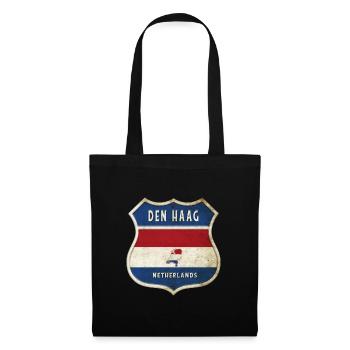 The Hague Netherlands flag coat of arms design - Tote Bag - black - Front