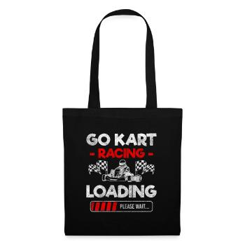 Kart Motorsport Rennsport - Stoffbeutel - Schwarz - Vorne