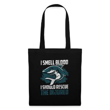 Shark Underwater Shark Fin Water - Tote Bag - black - Front