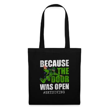 Skydiver Jump Free Fall Base Jump - Tote Bag - black - Front