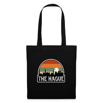 The Hague Netherlands Flag Skyline Travel Souvenir - Tote Bag - black - Front