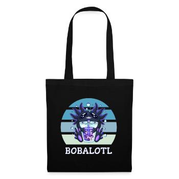 Boba Bubble Tea Axolotl Bobalotl - Sac en tissu - noir - Devant