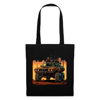 Road Trip post-apocalyptique - Sac en tissu - noir - Devant
