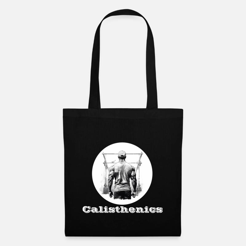 Calisthenics white - Tote Bag - black