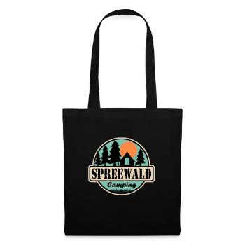 Spreewald Camping - Stoffbeutel - Schwarz - Vorne