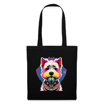 Terrier des Highlands de l’Ouest - Sac en tissu - noir - Devant