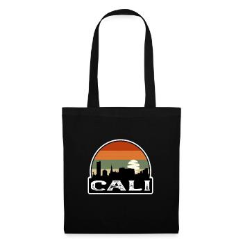 Cali Colombia Flag Skyline Travel Souvenir - Tote Bag - black - Front