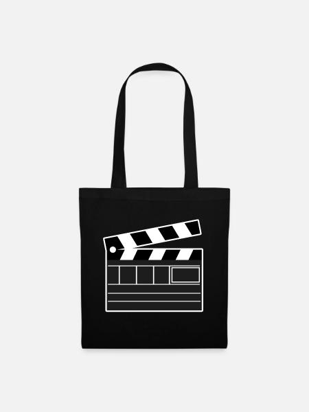Movies Kinoabend Dvd Abend Film Schauen Cineast - Stoffbeutel - Schwarz