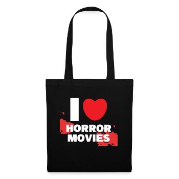 Cinema Cineaste I Love Movies Heart Statement Movies - Tote Bag - black - Front