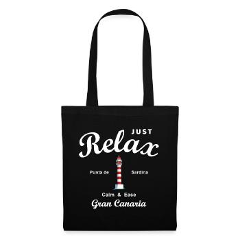 Relax, Grande Canarie, Punta de Sardina, Espagne - Sac en tissu - noir - Devant