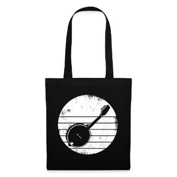 Dessin Banjo - Sac en tissu - noir - Devant