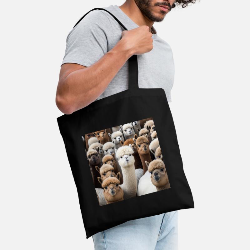 Alpacas Pattern Tote Bag