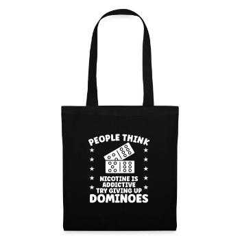 Domino Design - Stoffbeutel - Schwarz - Vorne