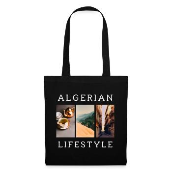 Mode de vie algérien - Sac en tissu - noir - Devant